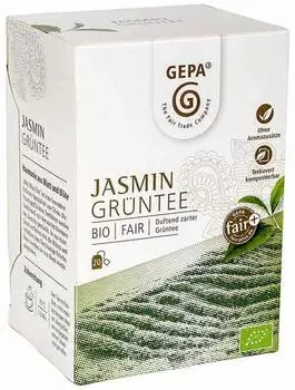 Gepa Bio Jasmin Grüntee 20 Teebeutel 30g