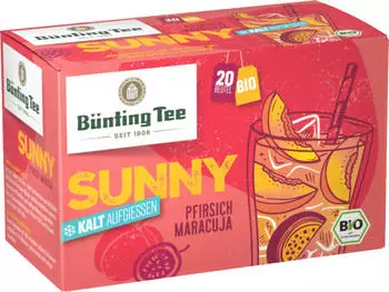 Bünting Tee Bio Sunny Pfirsich-Maracuja 50g