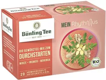 Bünting Tee Bio Mein Rhythmus Gewürztee-Mix zum Durchstarten 20 Tassenbeutel 40g