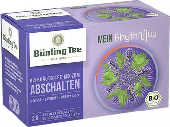 Bünting Tee Bio Mein Rhythmus Kräutertee-Mix zum Abschalten 20 Tassenbeutel 40g