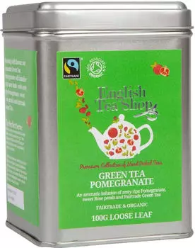 English Tea Shop Bio Grüner Tee Granatapfel Fairtrade Lose 100g