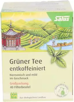 Salus Gr&uuml;ner Tee entkoffeiniert Bio 40 Beutel