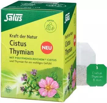 Salus Kraft der Natur Cistus Thymian Tee Bio 15 Beutel 30g