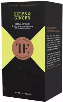 teahouse exclusives TE Herbs & Ginger 20 Gourmet Tea Bag 35g