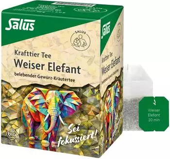 Salus Krafttier Tee Weiser Elefant Bio 15 Beutel 30g
