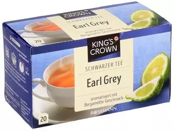 King's Crown Schwarzer Tee Earl Grey 35 g