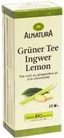 Alnatura Bio Gr&uuml;ner Tee Ingwer Lemon 30 g, Grundpreis: &euro; 66,33 / kg