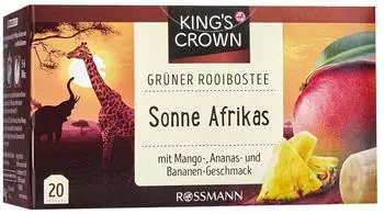 King's Crown Gr&uuml;ner Rooibostee Sonne Afrikas 40g