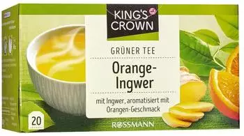 King's Crown Grüner Tee Orange-Ingwer 35 g