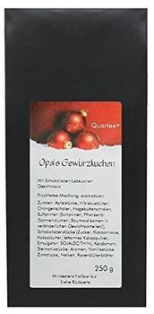 Quertee Früchtetee - "Opas Gewürzkuchen" - mit Schokoladen-Lebkuchen Geschmack, 1er Pack (1 x 0.25 kg)