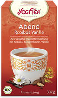 YOGI TEA, Abend Rooibos Vanille, Bio Kr&auml;utertee 17X1,8 g