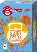 Teekanne Tee Organics, Start Your Day, BIO, Kr&auml;utertee, 45 g, 20 Beutel,...