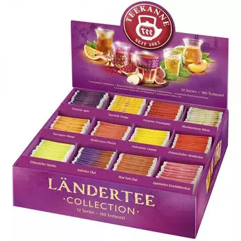 Teekanne Ländertee-Collection Box (180 Beutel)
