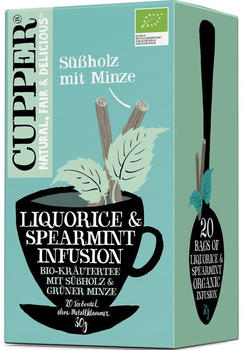 Cupper Tea Cupper S&uuml;&szlig;holz-Tee liquorice & spearmint mit Minze (20 Stk.)