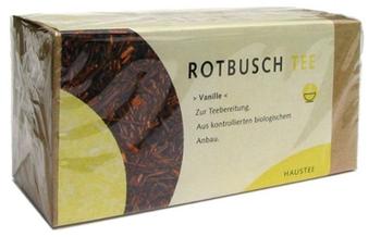 Weltecke Rotbusch Tee Vanille Filterbeutel (25 Stk.)