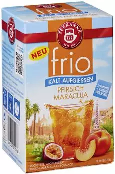 Teekanne frio Pfirsich-Maracuja (18 Stk.)