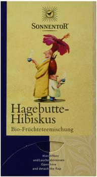 Sonnentor Hagebutte-Hibiskus kbA, Doppelkammerbeutel (20 Stk.)