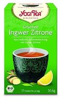 YOGI TEA, Gr&uuml;ntee Ingwer Zitrone, Gr&uuml;ner Bio-Tee 17X1,8 g