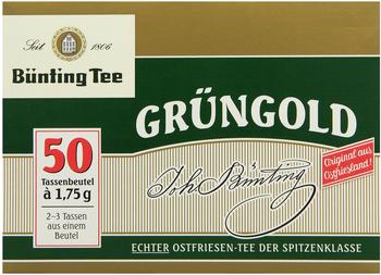 Bünting Tee Grüngold Echter Ostfriesentee 10x50x1,7 g