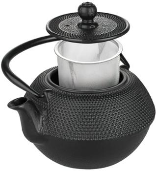 ibili Gusseisen-Teekanne Schwarz 0,72 L