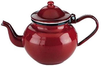 ibili Teekanne aus glasiertem, emailliertem Stahl, Rot, 0,5 l