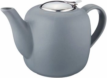 K&uuml;chenprofi Teekanne LONDON Keramik grau mit Siebeinsatz 1,5 Liter (1046001900)