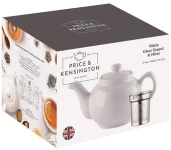Price & Kensington Teekanne mit Teesieb wei&szlig; f&uuml;r 6 Tassen (0218.157)