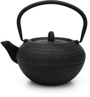 Bredemeijer 153012, Bredemeijer schwarze runde gusseiserne Asia Teekanne 1.2 Liter