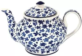 Greengate Dahla Teekanne rund white 1l