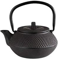 APS Teekanne ASIA, aus Gusseisen, 0,3 Liter, schwarz mit abnehmbarem Deckel, innen