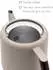 Bredemeijer Teekanne, Teekanne Design Boston 1,1l beige braun 111018 (1.10 l)