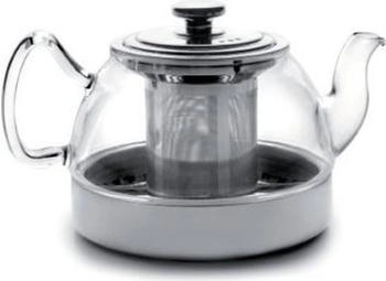 ibili Teekanne, Teekanne Glas mit Filter 1.2 Liter Für eine einfache und schnelle Zubereitung von Tee (1.20 l)