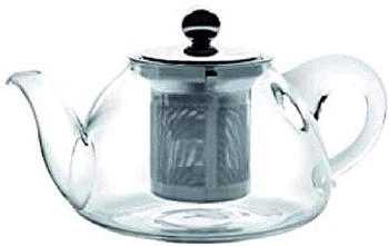ibili Teekanne, Teekanne Glas mit Stove Filter 450 ml Für die perfekte Zubereitung von Tee und Kräutertees (0.45 l)