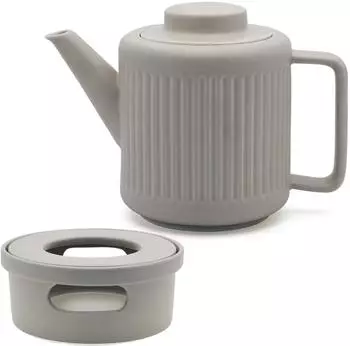 Bredemeijer Teekanne 1,2l mit Edelstahl Tee-Filter und Stövchen 14cm