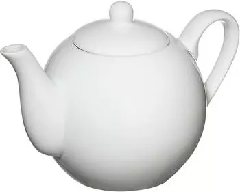 Cilio Porzellan Teekanne / Kaffeekanne 0,75 Liter weiß