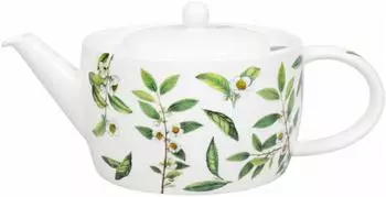 Könitz My favourite Tea – Tea Time Teekanne mit Sieb, New Bone China, grün, 1400ml (11 5 263 2968)