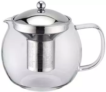 Karl Weis Teekanne aus Borosilikatglas mit Edelstahl-Filter 1,5L (17055)