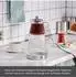 Karaca Keops Teekannen-Set, Borosilikatglas, Edelstahl-Sieb, 1,5L & 0,45L (153.03.08.2372)