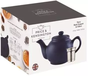 Price & Kensington Teekanne mit Teesieb, blau, 1,1L (0218.159)