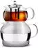 Karaca Refika Borosilikatglas-Teekannen-Set mit Edelstahl-Teesieb, 1,5L & 0,6L (1000002368001)