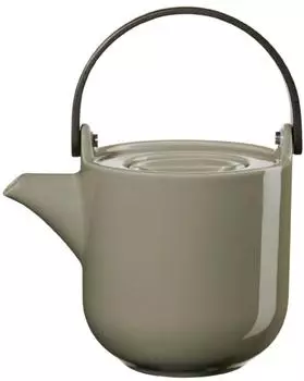 ASA Coppa Shiso Teekanne hellgrün, Porzellan, Holzgriff, 0,6L (19371210)