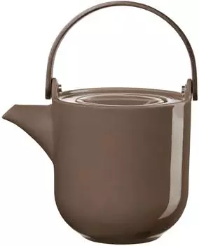 ASA Coppa Kaori Teekanne mit Holzgriff, Porzellan, 1l