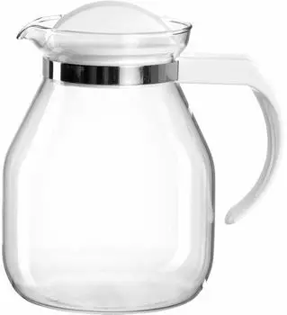 montana: Teekanne aus Glas, wei&szlig;, 1,25L (057865)