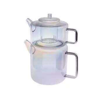 Karaca Flat Luster Teekannen-Set aus Borosilikatglas 1,1L/1,8L (1000014670002)
