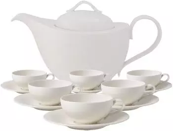 Villeroy & Boch New Cottage Basic Tee-Set 13-teilig, wei&szlig; (26597252-0)