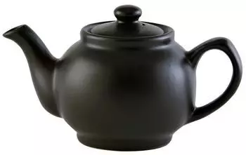 Price & Kensington Teekanne 2 Tassen, Steingut, matt schwarz (0056.729)