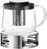 Ritzenhoff & Breker Yucca Teekanne mit Sieb & Stövchen, Glas/Metall, 1,5l, 2er Set