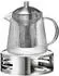 Ritzenhoff & Breker Jive Teekanne mit Sieb & Stövchen, transparent, 800ml
