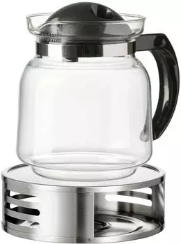 Ritzenhoff & Breker Ravenna Teekanne mit Stövchen, transparent, 1,15l