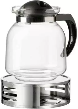 Ritzenhoff & Breker Ravenna Teekanne mit Stövchen 1,6l, transparent